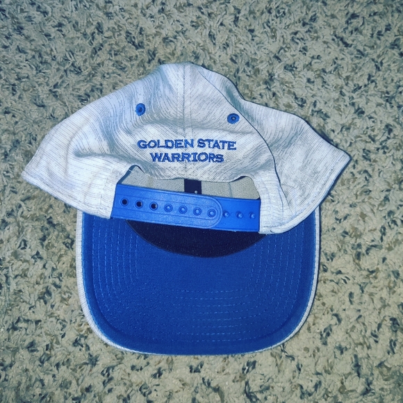 New Era Men's Golden State Warriors Hat Grey Blue One Size Snapback - Picture 2 of 5